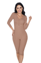REF.5008 Body Molding knee-length side zipper full bodysuit